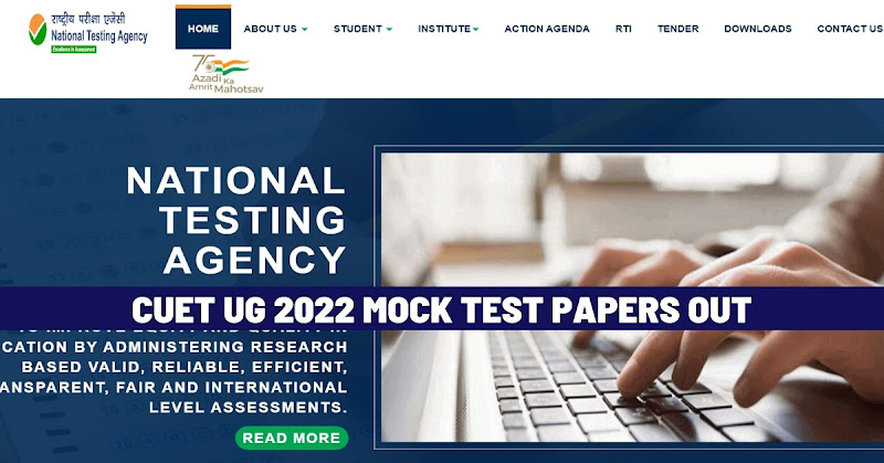 CUET UG 2022 Mock Test Papers Out