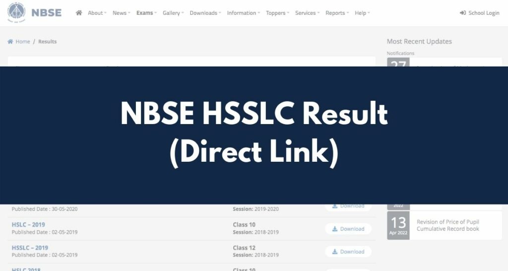 NBSE HSSLC Result 2022 - nbsenl.edu.in Nagaland Board Science, Commerce, Arts Results Direct Link