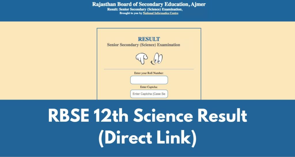 RBSE 12th Science Result 2022 - rajresults.nic.in Class 12 Marksheet Direct Link