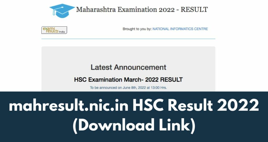 mahresult.nic.in HSC Result 2022 MSBSHSE 12th Class Results @ Download Link