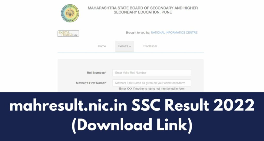 mahresult.nic.in SSC Result 2022 - Download Link, MAHA Board 10th Class Results