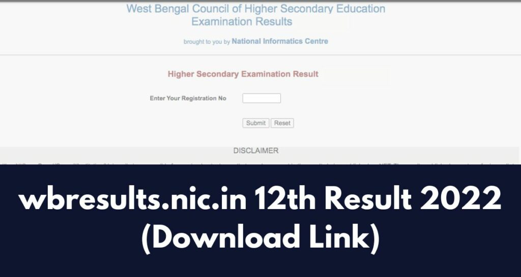 wbresults.nic.in 12th Result 2022 ফলাফলের লিঙ্ক WBCHSE Higher Secondary Results Download Link