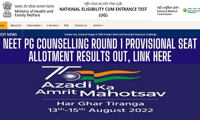 NEET PG Counselling Round 1Seat Allotment