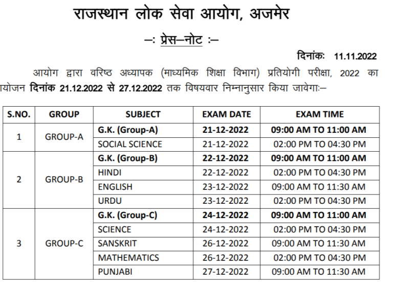 rpsc grade 2 exam date notice 768x566 1