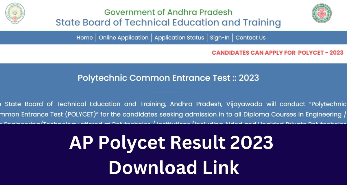 AP Polycet Result 2023 
Download Link