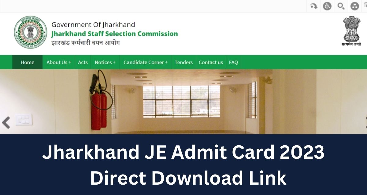 Jharkhand JE Admit Card 2023
  Direct Download Link
