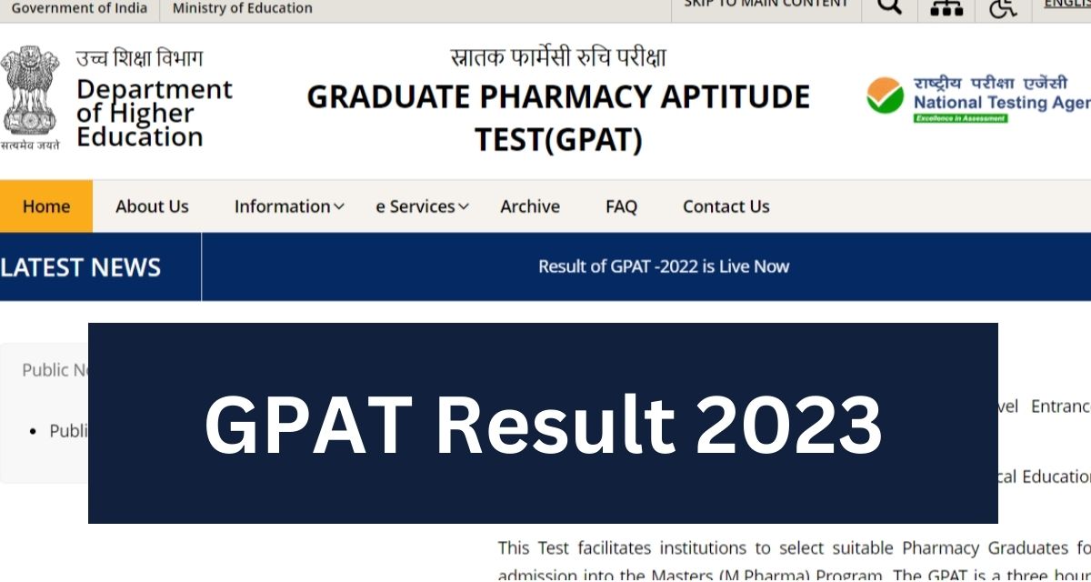 GPAT Result 2023